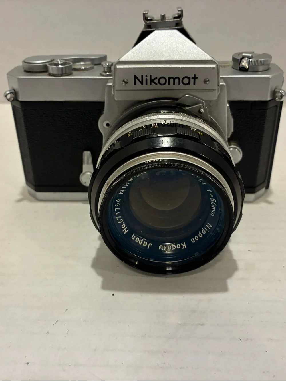 Nikon Nikkormat  Film Camera W/ Nikkor-H 50mm 1:4 Lens Japan Rare Untested